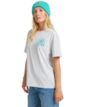 The Billabong Womens Always Looking T-Shirt in Light Grey Heather