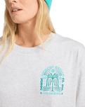 The Billabong Womens Always Looking T-Shirt in Light Grey Heather