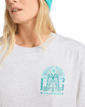 The Billabong Womens Always Looking T-Shirt in Light Grey Heather
