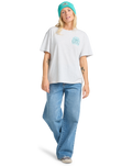 The Billabong Womens Always Looking T-Shirt in Light Grey Heather