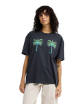 Vacation Club T-Shirt in Off Black