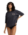 The Billabong Womens Floral Rocker T-Shirt in Off Black