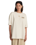 Floral Rocker T-Shirt in Salt Crystal