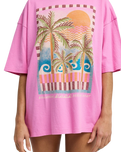 Feel The Heat T-Shirt in Party Pink