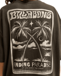 The Billabong Womens Tropical Filmore T-Shirt in Off Black