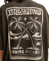 The Billabong Womens Tropical Filmore T-Shirt in Off Black