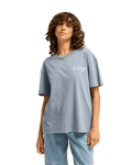 The Billabong Womens Every Other Shell T-Shirt in Salted Blue