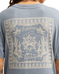 The Billabong Womens Every Other Shell T-Shirt in Salted Blue