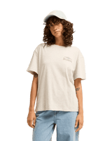 The Billabong Womens Heritage Backer T-Shirt in Grey Heather