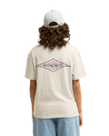 The Billabong Womens Heritage Backer T-Shirt in Grey Heather