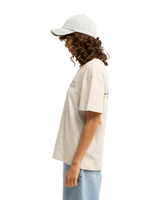 The Billabong Womens Heritage Backer T-Shirt in Grey Heather