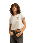 The Billabong Womens Magic Sunset T-Shirt in Grey Heather