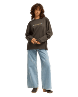 The Billabong Womens Rinding West Long Sleeve T-Shirt in Off Black