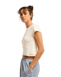 The Billabong Womens Beach Back Baby T-Shirt in Salt Crystal