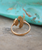 Elder Bird Moonstone Ring in Gold Plated Brass