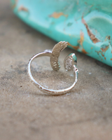 Elder Bird Turquoise Ring in Sterling Silver