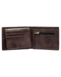 The Billabong Mens Dimension Wallet in Chocolate