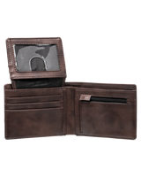 The Billabong Mens Dimension Wallet in Chocolate