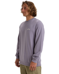 The Billabong Mens Arch Crew Sweatshirt in Light Purple