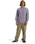The Billabong Mens Arch Crew Sweatshirt in Light Purple