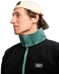 The Billabong Mens Space Lobster Fleece Jacket in Sagebrush