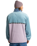 The Billabong Mens Space Lobster Fleece Jacket in Washed Blue