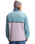 The Billabong Mens Space Lobster Fleece Jacket in Washed Blue