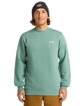 The Billabong Mens Arch Sweatshirt in Sagebrush