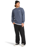 The Billabong Mens Arch Sweatshirt in Ombre Blue