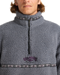 The Billabong Mens Adventure Division Boundary Tombstone Fleece Jacket in Pewter