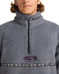 The Billabong Mens Adventure Division Boundary Tombstone Fleece Jacket in Pewter