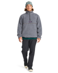 The Billabong Mens Adventure Division Boundary Tombstone Fleece Jacket in Pewter