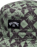 The Billabong Mens Sundays Reversible Bucket Hat in Moss