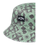The Billabong Mens Sundays Reversible Bucket Hat in Moss