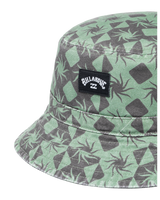 The Billabong Mens Sundays Reversible Bucket Hat in Moss