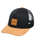 The Billabong Mens Stacked Trucker Cap in Black & Tan