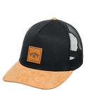 The Billabong Mens Stacked Trucker Cap in Black & Tan