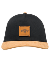 The Billabong Mens Stacked Trucker Cap in Black & Tan
