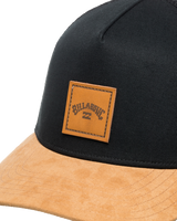 The Billabong Mens Stacked Trucker Cap in Black & Tan