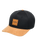 Stacked Snapback Cap in Black & Tan