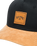 Stacked Snapback Cap in Black & Tan