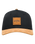 Stacked Snapback Cap in Black & Tan