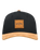 Stacked Snapback Cap in Black & Tan