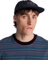 Throwback Strapback Cap in Ombre Blue