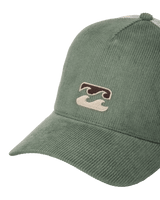 The Billabong Mens Icon Cord Trucker Cap in Sea Spray