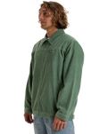 The Billabong Mens Bad Dog Cord Jacket in Moss