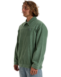 The Billabong Mens Bad Dog Cord Jacket in Moss