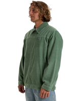 The Billabong Mens Bad Dog Cord Jacket in Moss