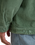 The Billabong Mens Bad Dog Cord Jacket in Moss