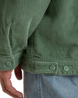 The Billabong Mens Bad Dog Cord Jacket in Moss
